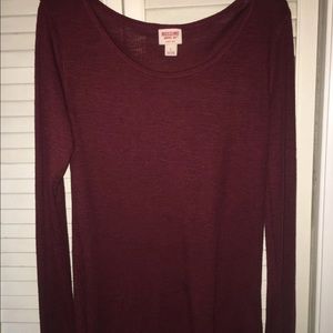 Burgundy sweater